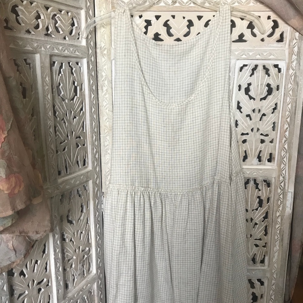 Checkered Babydoll Dress